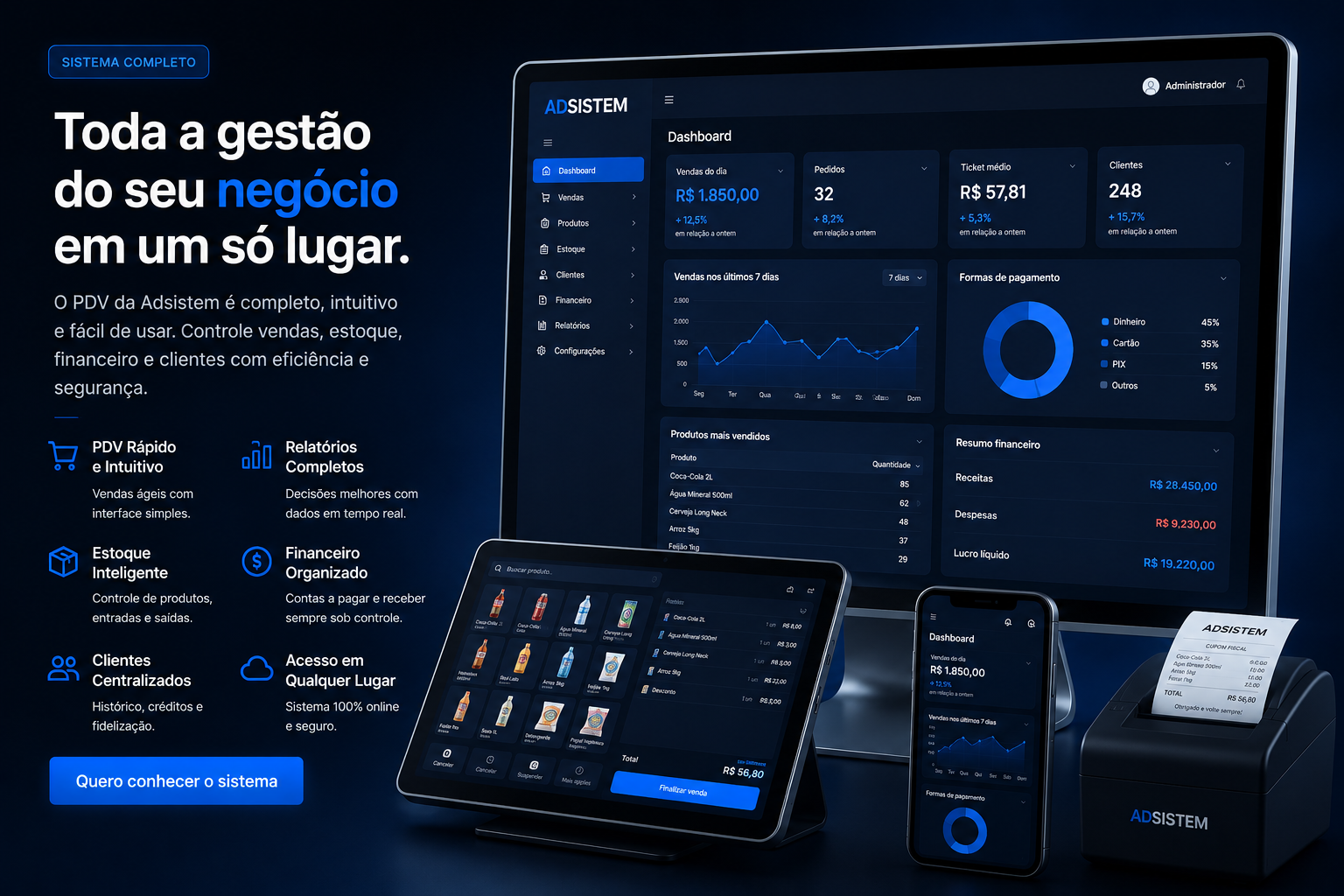 Dashboard de Gestão Preditiva Adsistem